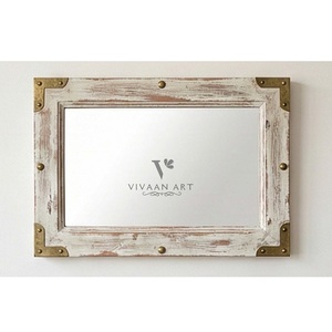 Miroir mural décoratif élégant avec cadre en métal pour salle de bain, chambre à coucher, salon, accent d'intérieur - Product Image 6