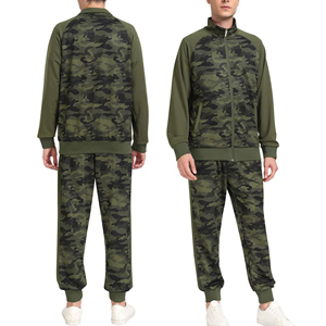 OEM Service <b>Men's</b> Hooded Solid Zipper Tracksuit Custom Made Jogging High Quality Breathable Quick Dry Lightweight 100% Cotton - Product Image 3
