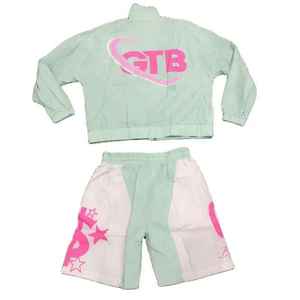 Ensemble court pour homme personnalisé OEM, qualité supérieure, en nylon, avec sweat à capuche zippé et coupe-vent demi-zippé, idéal pour le jogging – Vente chaude - Product Image 5