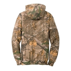 Custom logo Zip up Hunting Hoodie Camouflage Embroidered Patch Hunting Hoodie Real Tree <b>Camo</b> Zipper hunting Hoodie - Product Image 2