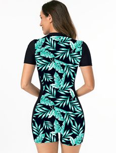 Traje de baño de una pieza de color liso para mujer, ropa de playa cómoda, traje de baño deportivo adelgazante para mujer - Product Image 5