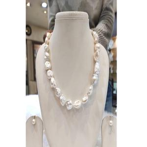 Conjunto Exclusivo de Collar y Pendientes de Perlas Barrocas de Primera Calidad, 1 Hilera, para Mujeres y Niñas, Colección para Bodas, Compromisos y Fiestas - Product Image 1