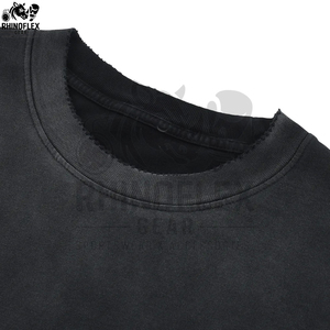 T-shirt unisexe en jersey de coton respirant, coupe ample, avec logo imprimé, manches courtes, grande taille, style décontracté, épaules tombantes, couleur unie - Product Image 5