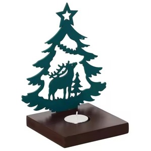 Premium Christmas Metal Decor <b>Tealight</b> <b>Holder</b> for Winter Theme Displays - Product Image 1