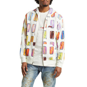 Sweat à capuche en polaire pour homme, streetwear d'hiver, pull décontracté, logo personnalisé imprimé en sérigraphie, brodé - tendance, 100% coton - Product Image 2