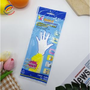 Guantes de plástico HDPE transparentes de alta calidad de espesor medio desechables para la preparación de alimentos fines generales para uso en verano - Product Image 1