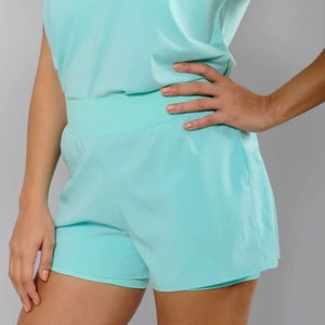 Shorts Deportivos de Tenis para Mujer, Cintura Alta, Elásticos, Transpirables, para Fitness y Running, con Bolsillos, Diseño Liso, Personalizables con Logotipo - Product Image 3