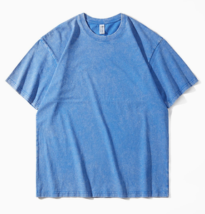 Camiseta Oversize de Alta Calidad con Lavado Ácido, 250 g/m², con Logotipo Personalizado, Estilo Vintage, Color Negro - Product Image 3