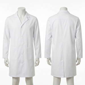 Blouse de laboratoire blanche en polycoton 240 GSM de qualité supérieure, broderie personnalisée, étiquette tissée, coupe professionnelle - Product Image 6