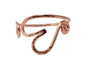 Elegant Solid <b>Copper</b> Cuff Bracelet for Women Featuring Modern Adjustable Die Casting Fashion Jewelry Design - Product Image 4