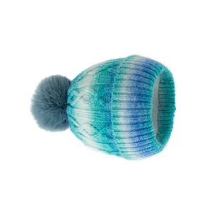 IBERIA SPORTS Unisex Knitted Beanie Hat Pom Pom Color Blocking <b>Winter</b> <b>Cap</b> Sublimation Transfer Print Wool Outdoor Casual Adult - Product Image 3