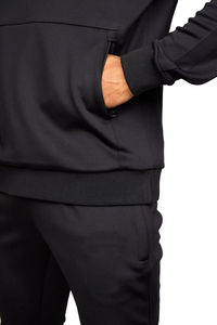 Survêtement d'hiver personnalisé pour homme, 2 pièces, avec fermeture éclair intégrale, capuche et taille élastique, pour tenue décontractée - Product Image 6