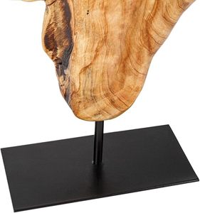 Sculpture contemporaine en bois, pièce d'art organique, décoration artisanale, accent de table pour les espaces de maison et de bureau modernes et élégants. - Product Image 5