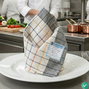 ผ้าเช็ดครัวผ้าฝ้ายทอแห้งเร็ว ซึมซับน้ำได้ดี 257GSM ไม่เป็นขุย ซักเครื่องได้ สำหรับใช้ในบ้านและร้านอาหาร - Product Image 4