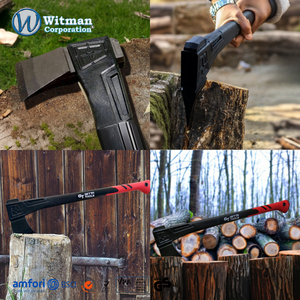 71cm Logging Felling <b>Axe</b> Securely Fixed Grade-A Carbon Steel Head Sharp Cutting Angle Professional Chopping Heavy Duty Tool - Product Image 5