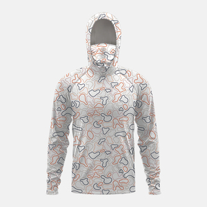 Hoodie de pêche pour homme à manches longues, personnalisé, imprimé numériquement, UPF 50, séchage rapide, respirant, en spandex/polyester - Product Image 3