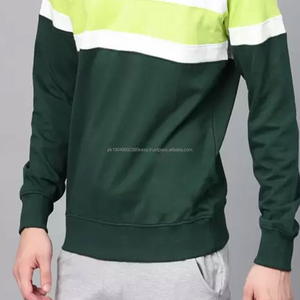 OEM nueva venta al por mayor de cuello redondo pulóver en blanco de peso pesado 100% algodón logotipo personalizado de cuello redondo de gran tamaño hombres sudadera - Product Image 5