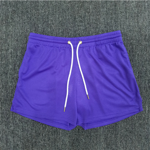 Shorts de course en mesh pour hommes, taille élastique, séchage rapide, 100 % polyester, motif étoiles et éclairs, logo personnalisé - Product Image 1