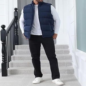 New Design Fashion Winter Custom Logo Puffy Body <b>Warmer</b> Stand Collar Unisex Puffer Jacket 100% Nylon Reversible - Product Image 5