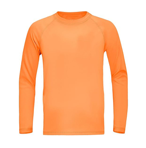 Chemise à manches longues unisexe pour enfants, en polyester à séchage rapide, de couleur violette - Product Image 6