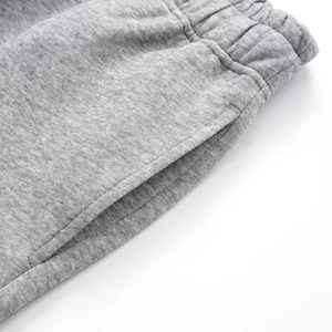 Men's <b>White</b> Fleece <b>Joggers</b> Elastic Waist Slim Fit Casual Pants Breathable Cotton Winter Wear - Product Image 5