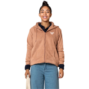 Womens Full <b>Zip</b> <b>Hooded</b> Fleece Jacket Soft Plush Hoodie Long Sleeve Casual Winter Outerwear with Kangaroo Pocket Drawstring Hood - Product Image 1