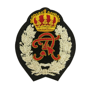 Badges de haute qualité en gros, broderie personnalisée faite à la main, tissu en toile 3D couleur unie, épingles de sécurité pour uniformes, service OEM personnalisé - Product Image 4