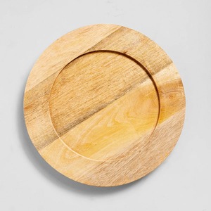 <b>Wooden</b> Charger Plate Service Plate Suitable For <b>Dining</b> <b>Table</b> Natural <b>Rustic</b> Serving Base And Elegant <b>Table</b> Setting Kitchen Decor - Product Image 1
