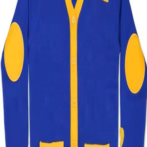 Long Sleeves College University Knitted Cardigan <b>Sweater</b> - Product Image 4