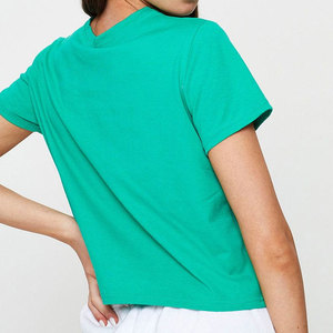 Camiseta Corta para Mujer, Cuello Redondo, Suave, Informal, Perfecta para Uso Diario y Estilo Relajado de Verano - Product Image 5