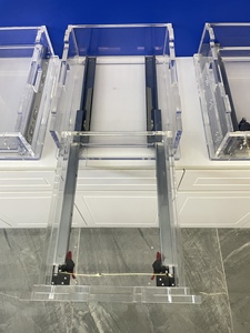 Glissières télescopiques modernes à fermeture amortie de type coulissement complet pour tiroirs de meubles de cuisine, de salle à manger et de chambre - Product Image 3