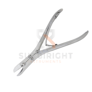 Pinzas de Corte de Hueso Ruskin de Alta Calidad, de Doble Acción, de Acero Inoxidable, con Punta Curva, para Cirugía Ortopédica MOL - Product Image 3