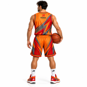 Vêtements de sport en gros, uniforme de basket-ball avec logo personnalisé imprimé, qualité supérieure, dernier style, uniforme entièrement personnalisé - Product Image 4