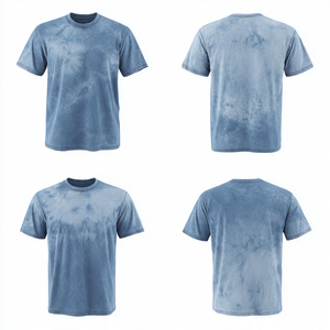T-shirts délavés pour hommes Summer Street, à manches courtes, effet délavé à l'acide, haute qualité, style mode, effet délavé à la pierre - Product Image 4