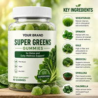 Gummies Super Greens à Marque Privée OEM pour la Détoxification et le Soutien Quotidien au Bien-être