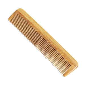 Nouvelle conception, peigne à cheveux classique en bambou et plastique écologique, durable, à dents larges, pour salon de coiffure, logo personnalisé - Product Image 1