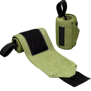 Attelles de poignet vert olive professionnelles pour haltérophilie, sangles de soutien pour entraînement fitness, équipement de protection, supports de poignet pour fitness - Product Image 1