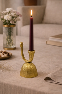 Portavelas de Metal Único con Grabados, Excelente Opción para Diseñadores, Coleccionistas y Decoración de Eventos Espirituales - Product Image 3