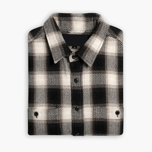 Servicio OEM: Camisas de Franela a Cuadros de Algodón para Hombre, Suaves y Cómodas, Tallas Grandes, Nuevo Diseño con Paneles, Camisas de Franela para Hombre - Product Image 3