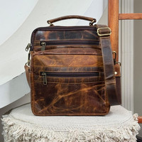 ¡Novedad de 2025! Bolso de hombro de viaje personalizado, bolso de mensajero de moda de cuero genuino para hombre, bolso cruzado pequeño de diseñador para hombre