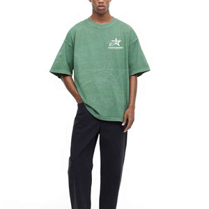 Camiseta Ligera de Secado Rápido 100% Algodón Canvas Casual con Logo Estampado Oversize para Hombre, Nueva Moda, Uso en Exteriores, Corte Holgado - Product Image 2
