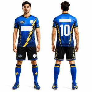 Uniforme de Fútbol Moderno al por Mayor, Poliéster Reciclado Premium, Ligero, Control de Sudor, Elástico, Calidad de Partido, Rendimiento - Product Image 1
