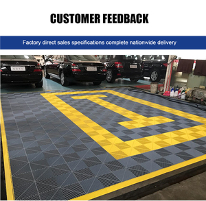 Baldosas de suelo de enclavamiento de plástico para garaje de alta calidad, rejilla de lavado de coches, baldosas de suelo de plástico Pvc para garaje - Product Image 6