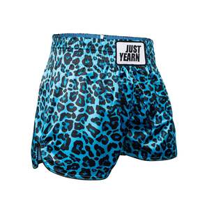 Pantalones Cortos de Muay Thai para Hombre, Estampado a Cuadros Satinado, Cintura Elástica, para Entrenamiento de Gimnasio, Kickboxing, Ligeros, Coloridos, Top para Hombre, Muay Thai, Artes Marciales - Product Image 4