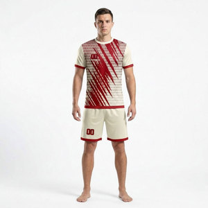 เสื้อฟุตบอลแบบซับลิเมชั่นเต็มตัว ออกแบบเองได้ พิมพ์โลโก้ สำหรับชุดฟุตบอลชาย - Product Image 1