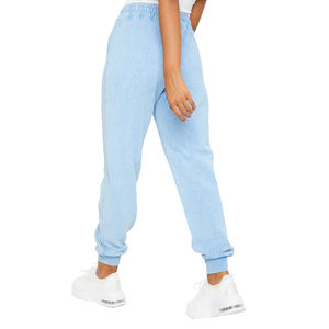Joggers pour femmes entièrement personnalisables, effet délavé, 100% coton biologique, pantalons de survêtement en molleton français avec strass, personnalisation de la marque - Product Image 2
