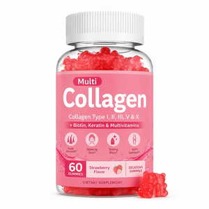 Gummies de collagène les plus vendues, qualité alimentaire, formule nutritionnelle premium à croquer, vente en gros, fabricant privé - Product Image 1
