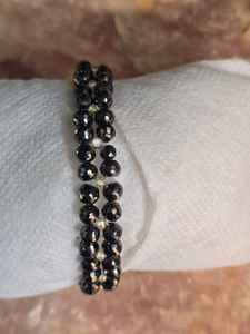 Pulseras de Diamantes Moissanite de Forma Redonda Negra para la Elaboración de Joyería Moissanite - Product Image 1