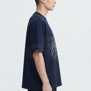 Camiseta con estampado reflectante de alto rendimiento para hombre, camiseta de algodón de manga corta, cómoda, transpirable, informal, moda urbana, ropa diaria - Product Image 5