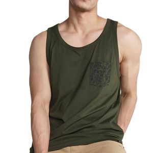 Camiseta sin mangas de algodón para hombre, diseño personalizado OEM al por mayor, camiseta informal ligera de verano, chaleco de moda. - Product Image 2